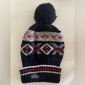 Superdry Beanie. One size fits all. Red/white/blue/gray.
